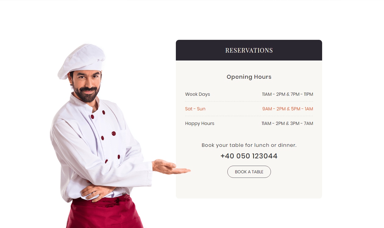 Elementor Business Hours Widget