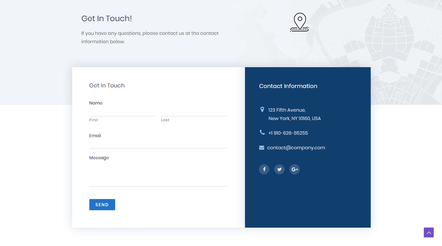 Contact form example 2
