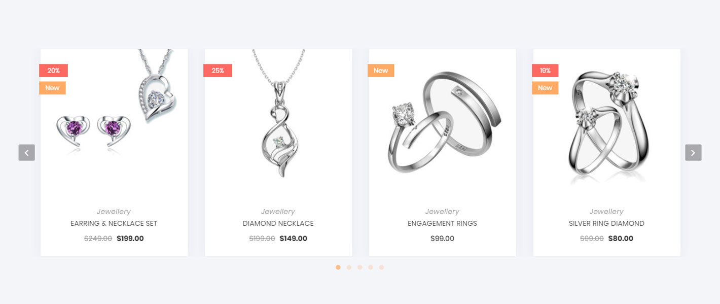 WooCommerce product showcase
