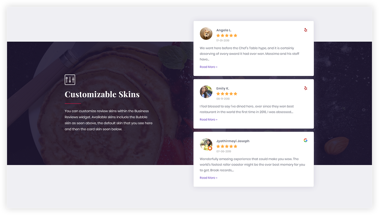 Review testimonials