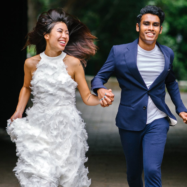Married Couple Running