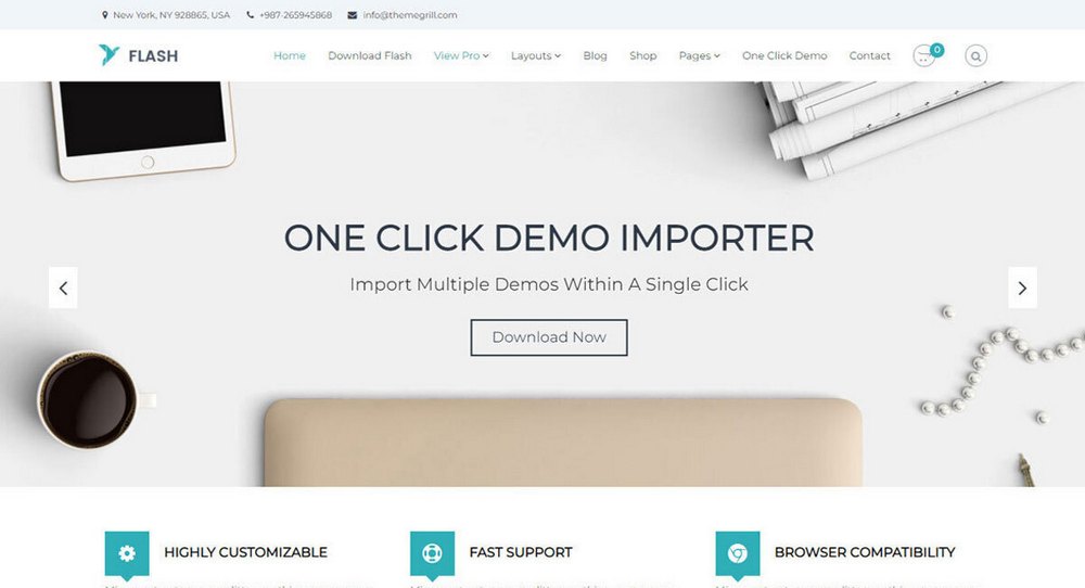 Flash WordPress theme for WooCommerce